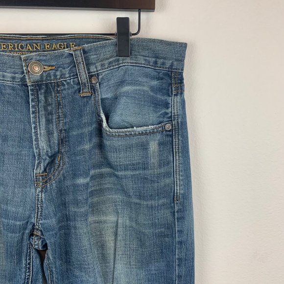 American Eagle Mens Slim Straight Jeans size 32 x 32 - Picture 3 of 8